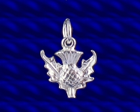 Sterling Silver Scottish Thistle charm